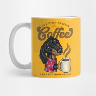 Funny Cute Doxie Dachshund Coffee Cup Mug